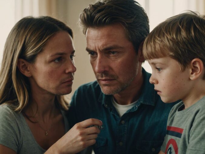 Concerned parent with child, emphasizing the importance of recognizing and avoiding bad parenting habits.